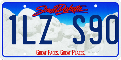 SD license plate 1LZS90