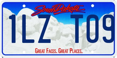 SD license plate 1LZT09