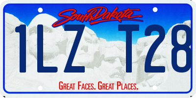 SD license plate 1LZT28