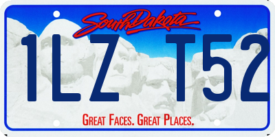 SD license plate 1LZT52
