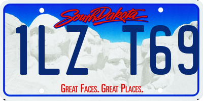 SD license plate 1LZT69