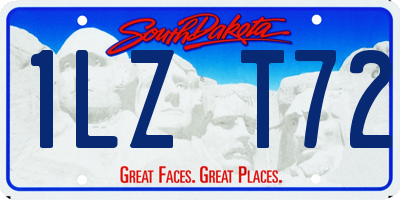 SD license plate 1LZT72