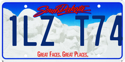 SD license plate 1LZT74