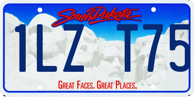 SD license plate 1LZT75