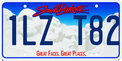 SD license plate 1LZT82