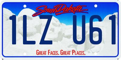SD license plate 1LZU61