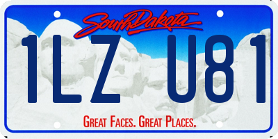 SD license plate 1LZU81