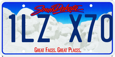SD license plate 1LZX70