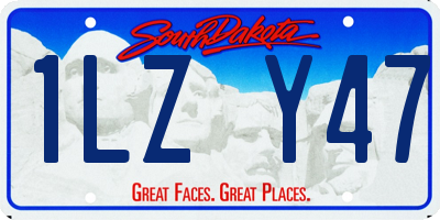 SD license plate 1LZY47
