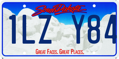 SD license plate 1LZY84