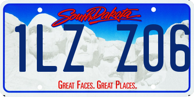 SD license plate 1LZZ06