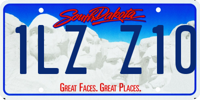 SD license plate 1LZZ10