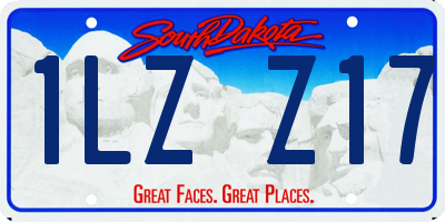 SD license plate 1LZZ17