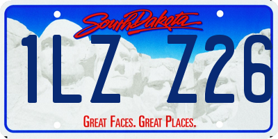 SD license plate 1LZZ26