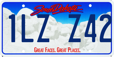 SD license plate 1LZZ42