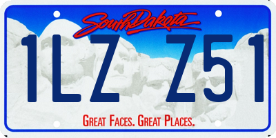 SD license plate 1LZZ51