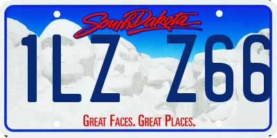 SD license plate 1LZZ66