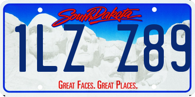 SD license plate 1LZZ89