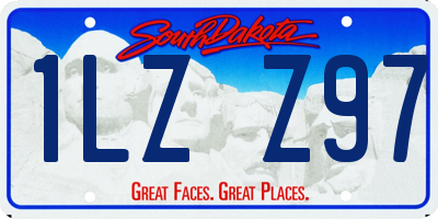 SD license plate 1LZZ97