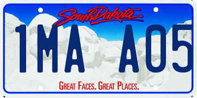 SD license plate 1MAA05