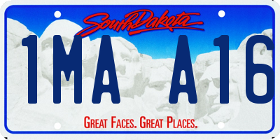 SD license plate 1MAA16