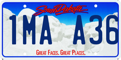 SD license plate 1MAA36