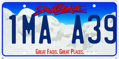 SD license plate 1MAA39