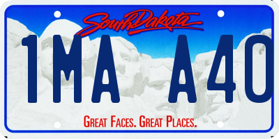 SD license plate 1MAA40