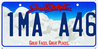 SD license plate 1MAA46