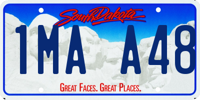 SD license plate 1MAA48