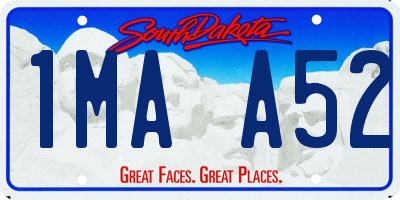 SD license plate 1MAA52