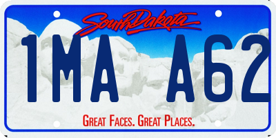 SD license plate 1MAA62