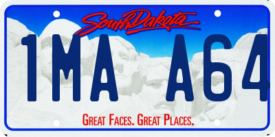 SD license plate 1MAA64