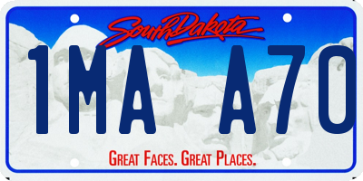 SD license plate 1MAA70