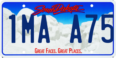 SD license plate 1MAA75