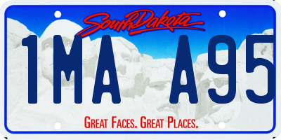 SD license plate 1MAA95