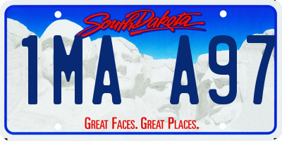 SD license plate 1MAA97