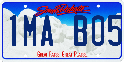 SD license plate 1MAB05