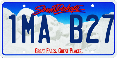 SD license plate 1MAB27