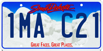 SD license plate 1MAC21