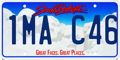 SD license plate 1MAC46