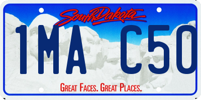SD license plate 1MAC50