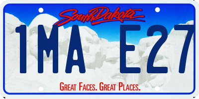 SD license plate 1MAE27