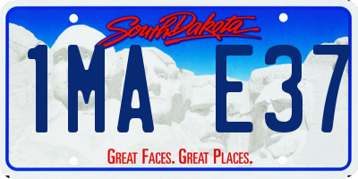 SD license plate 1MAE37