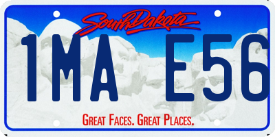 SD license plate 1MAE56