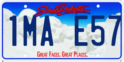 SD license plate 1MAE57