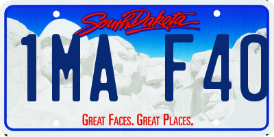 SD license plate 1MAF40