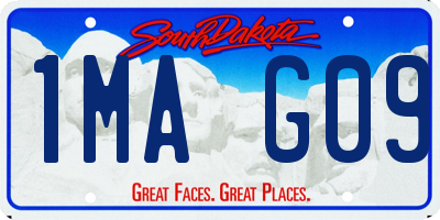 SD license plate 1MAG09