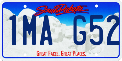 SD license plate 1MAG52
