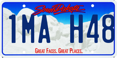 SD license plate 1MAH48
